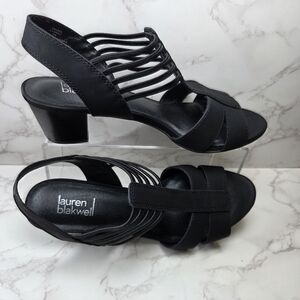 Black Women's Heeled Sandals
